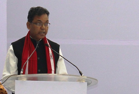 Ghatowar speaks at North East Festival