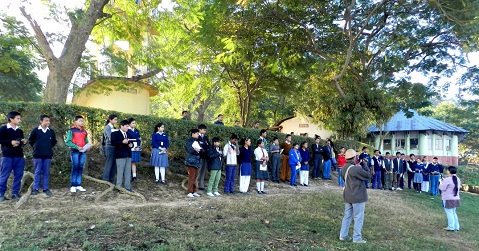School children taken out on Nature Trail