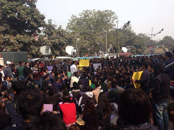 Protest in Lajpatnagar