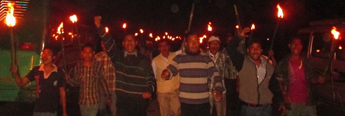 KMSS torch rally at Roha
